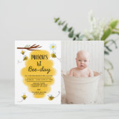 のまわりに誕生日パーティフォト招待状 招待状 (スタンド正面)