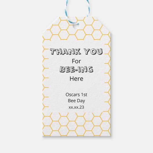 のまわりに誕生日会ありがとうメッセージカード ギフトタグ (正面)