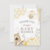 のまわりに赤ちゃんシャワーサンキューカード サンキューカード (正面)