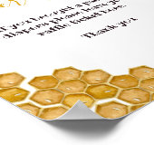 のまわりに赤ちゃんシャワーパーティーおむつラッフルサイン ポスター (角)