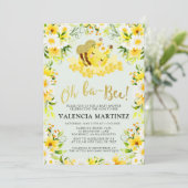 のまわりに赤ちゃんシャワー招待状花 招待状 (スタンド正面)