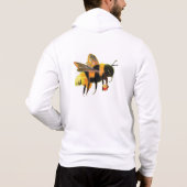 のまわりに運花粉白 パーカ (裏面)