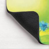 のまわりに飛んでいるが牧草地のイラストレーションを越えて マウスパッド (コーナー)