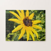 のまわりに黄花写真 ジグソーパズル (横)