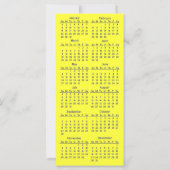 のまわりに2012カレンダーブックマークラックカード (裏面)