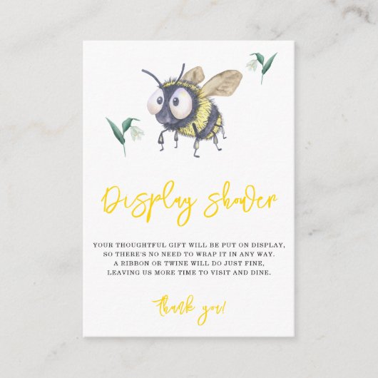 のまわりに – シャワー表示 エンクロージャーカード (正面)