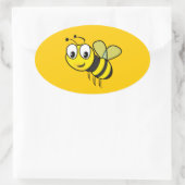 のまわりに、バズ 楕円形シール (バッグ)