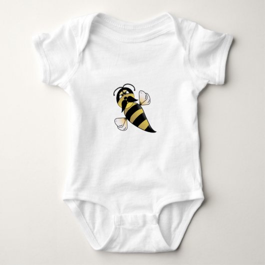 のまわりに（口ひげ） ベビーボディスーツ (正面)