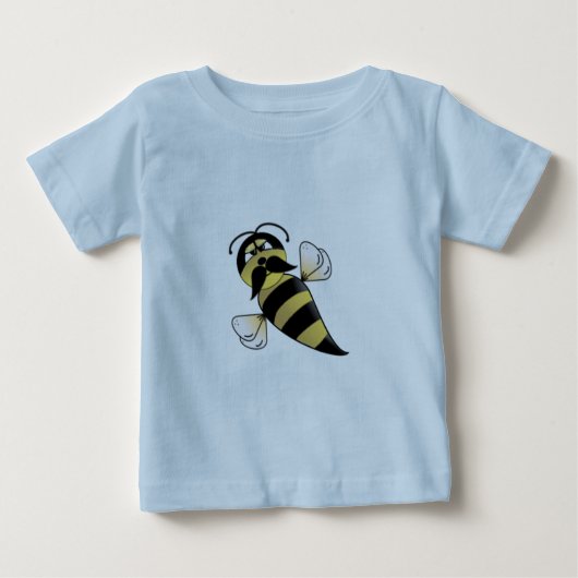 のまわりに（口ひげ） ベビーTシャツ (正面)
