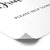 のまわりに – 自分で飲救済み物 ポスター (角)