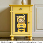 のまわりにAK4Fデカップファッションのかわいい子猫 薄葉紙