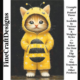 のまわりにAK4Fデカップファッションのかわいい子猫 薄葉紙