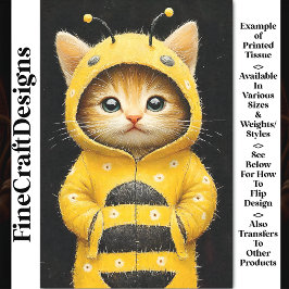 のまわりにAK4Hデカップファッションのかわいい子猫 薄葉紙