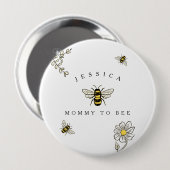 のまわりにBuzzy Bee Mommy to Bee 缶バッジ (正面&裏面)