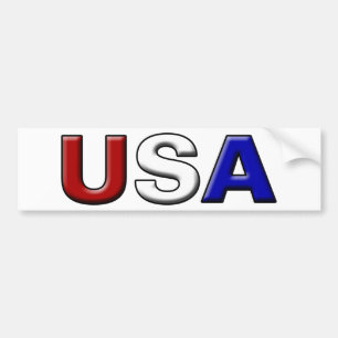 のみで削られた米国 バンパーステッカー