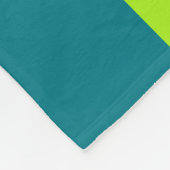 のみの色ストライプの春 – 緑の梅オレンジ フリースブランケット (角)