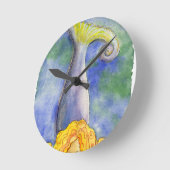 のめい想まろやかな人魚 ラウンド壁時計 (傾斜)