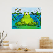 のめい想カエルのプリントまたはポスター ポスター (キッチン)