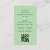 のめい想サスカッチヨガスタジオQRコード 名刺 (裏面)