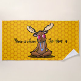 のめい想ムースボホキニアート ビーチタオル