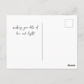 のめい想ヨガガガール、夢のような星雲の天空 ポストカード (裏面)