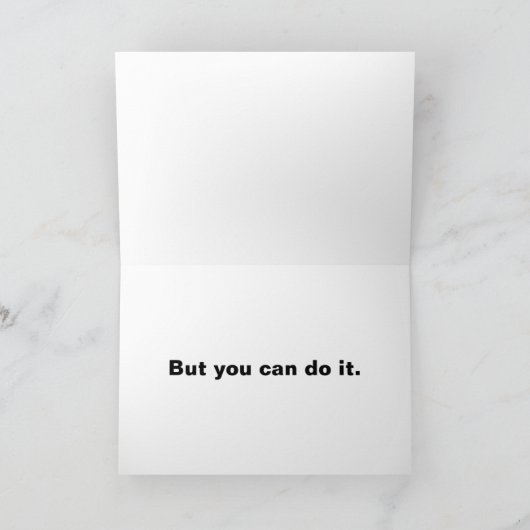 のやめ喫煙は懸命- Greeting Card カード (内部)