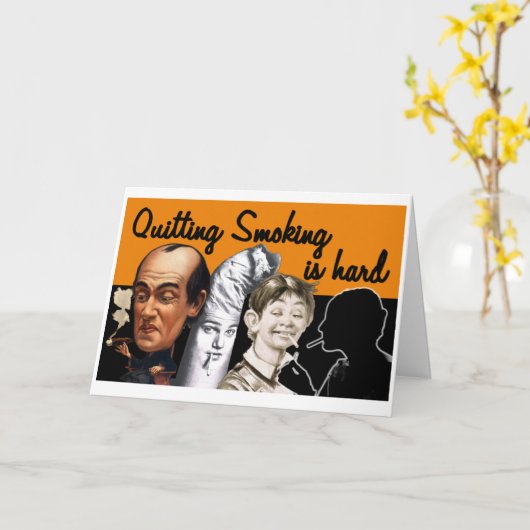 のやめ喫煙は懸命- Greeting Card カード (黄色い花)