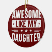 . .のような娘さんの父の日の贈り素晴らし物 セラミックオーナメント (左)