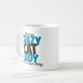 のような熱狂するな猫の女性を悪い事言います コーヒーマグカップ (正面左)