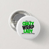 のような熱狂するな覆いの女性を悪い事言います 缶バッジ (正面&裏面)