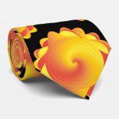 ～のような黄色いオレンジ色の花 ネクタイ (ロール)