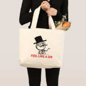 のように感じて下さい ラージトートバッグ (正面(商品))