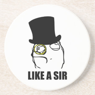 のようにMonocle Rage Face Meme コースター