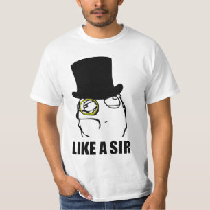 のようにMonocle Rage Face Meme Tシャツ
