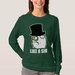 のようにMonocle Rage Face Meme Tシャツ