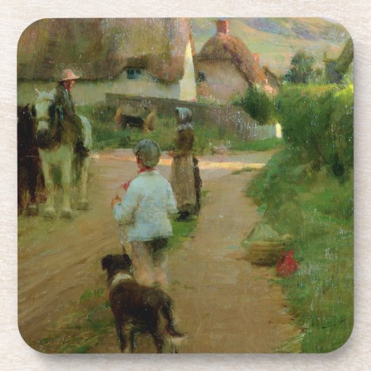 のらくら者1888年(キャンバスの油) コースター (正面)