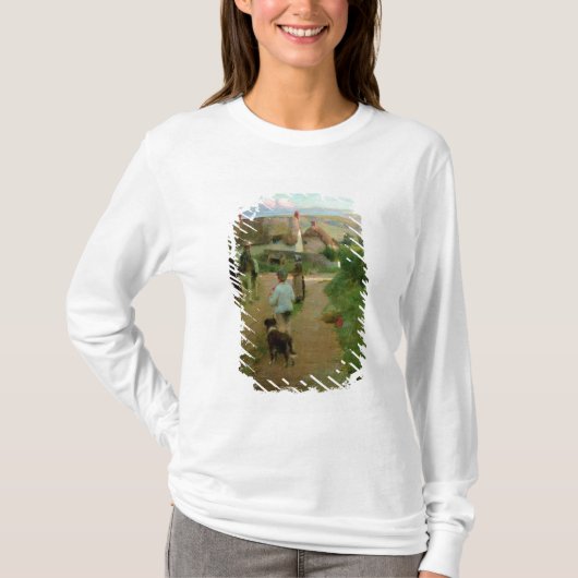 のらくら者1888年(キャンバスの油) Tシャツ (正面)