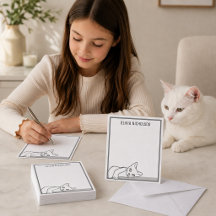 のらねこぐうたら ワンポイント カスタマイズ ノートカード