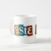 のりのブロックのロゴ色 コーヒーマグカップ (正面左)