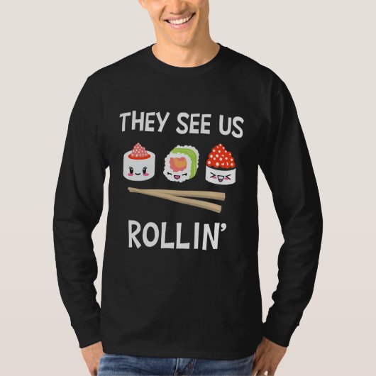 のり寿司のころ見日本のる Tシャツ (正面)