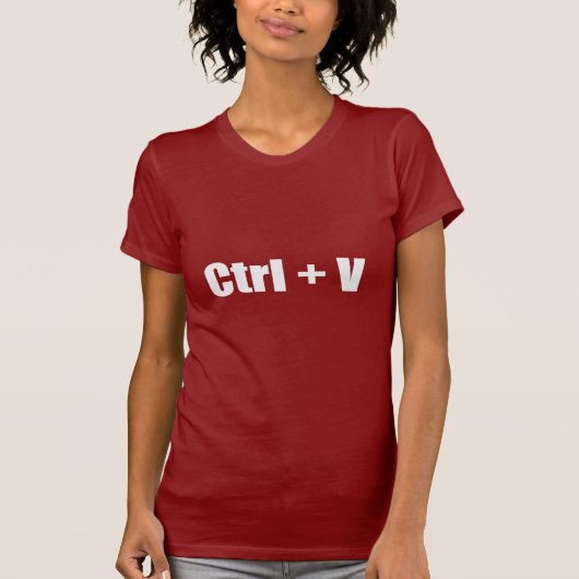 のり- CTRL + V Tシャツ (正面)