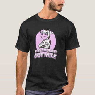のんきな牛はクッキーをもらった Tシャツ