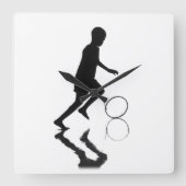 のんき スクエア壁時計 (正面)