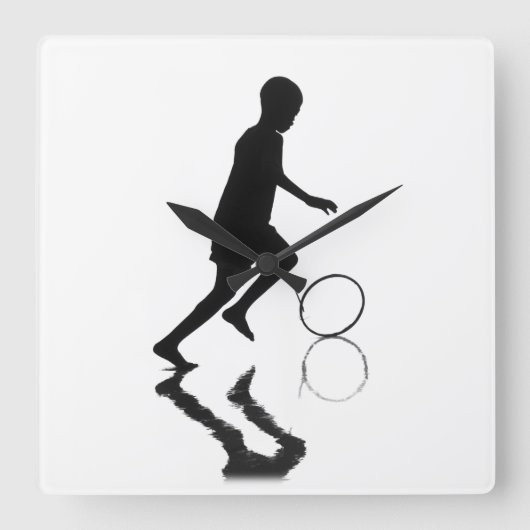 のんき スクエア壁時計 (正面)