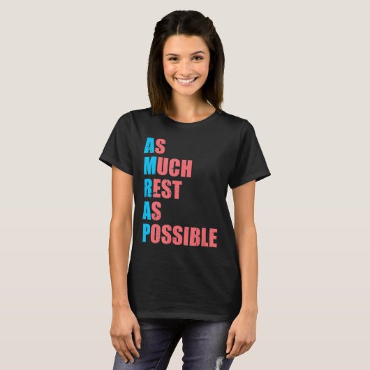 のんびりできるだけAMRAP楽しいトレンド Tシャツ (正面フル)