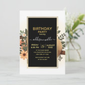 のんびりとしたナマケモノが枝で寝ている漫画 招待状 (スタンド正面)