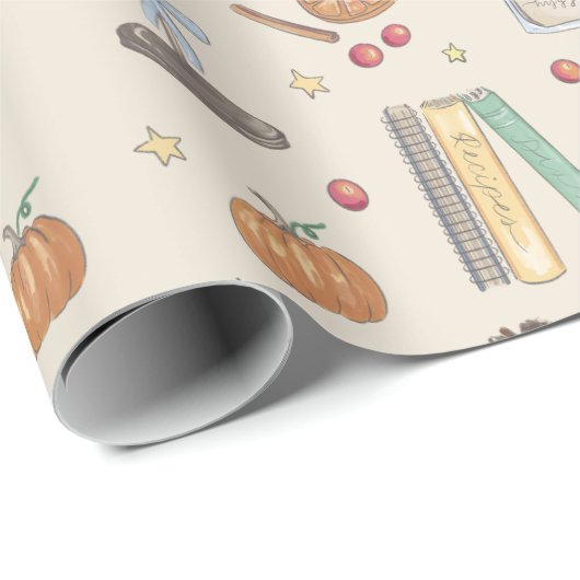 のんびりとしたムーディな秋の週末 ラッピングペーパー (ロールコーナー)