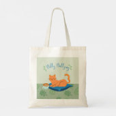 のんびりオレンジ色の猫 トートバッグ (裏面)