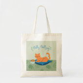 のんびりオレンジ色の猫 トートバッグ (正面)