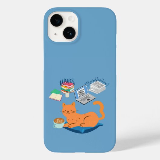 のんびりオレンジ色の猫 Case-Mate iPhoneケース (裏面)